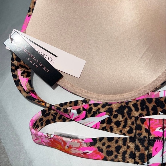 (38C ) VICTORIA'S SECRET Rosarito Push-Up Halter Swim Top - Picture 7 of 8